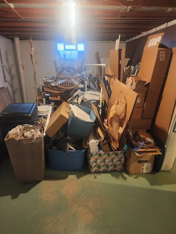 Roll-off dumpster container at job site for 20 Yard Dumpster Rental in Ohio